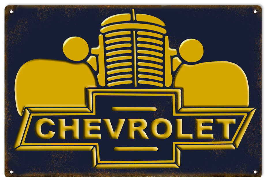 Chevrolet Vintage Style Metal Sign 12 x 18