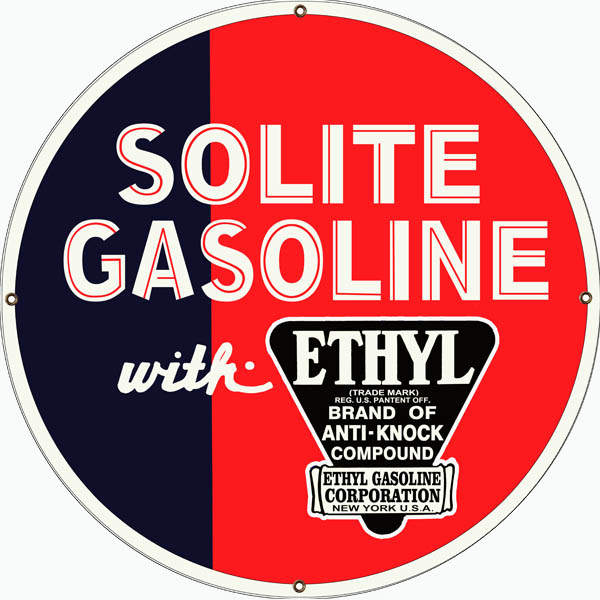 Solite Gasoline Vintage Style Metal Sign 30 x 30