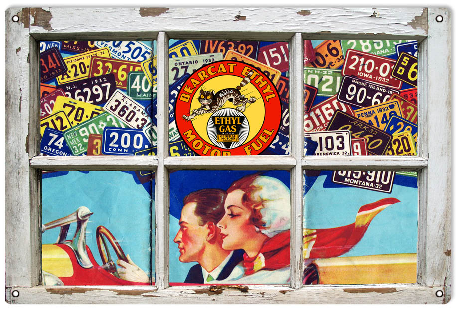 License Plates Picture 12x18