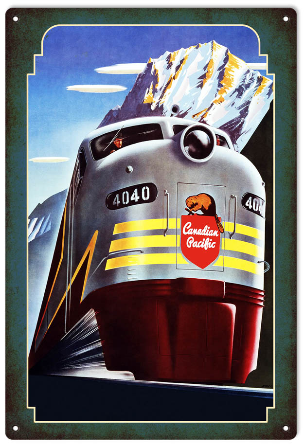 Canadian Pacific 4040 Railroad 12x18