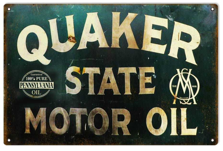 Quaker State Motor Oil 12x18