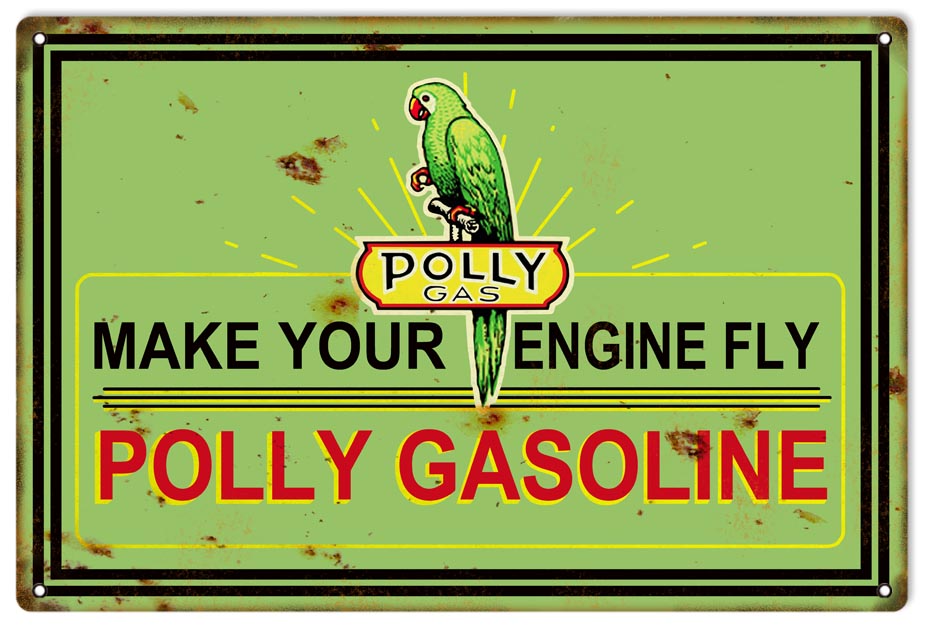 Your Engine Fly Gasoline Vintage Style Metal Sign 16 × 24