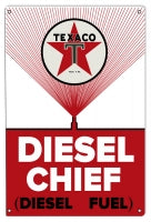 Texaco Diesel Chief Gasoline Vintage Style Metal Sign 12 x 18