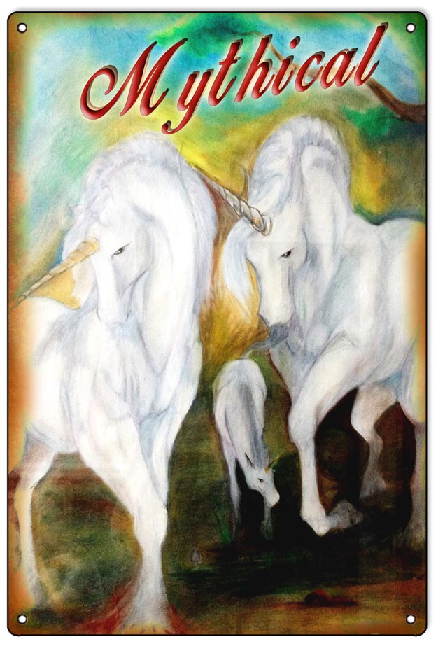 Imagine Mythical Unicorn 12x18