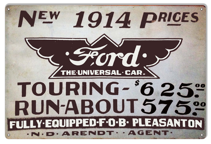 1914 Ford Car 12×18