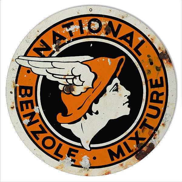 National Benzole Motor Oil 14 x 14