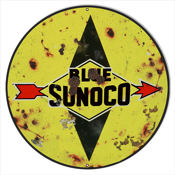 Blue Sunoco Motor Oil 24 x 24