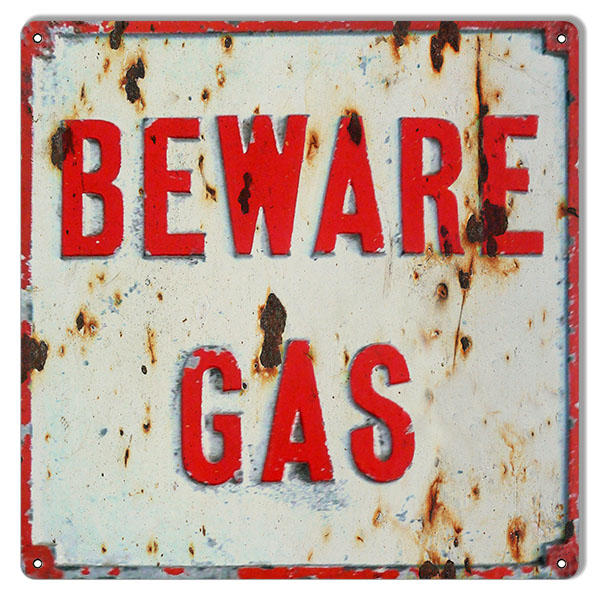 Beware Gas 12×12