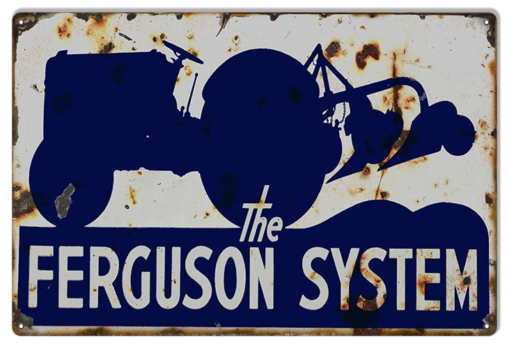 Ferguson System Tractor Vintage Style Metal Sign 12 x 18
