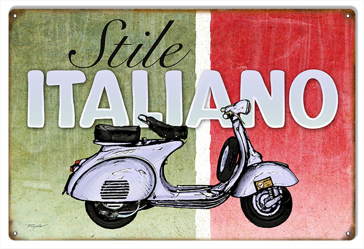 Italiano Motor Bicycle 12x18