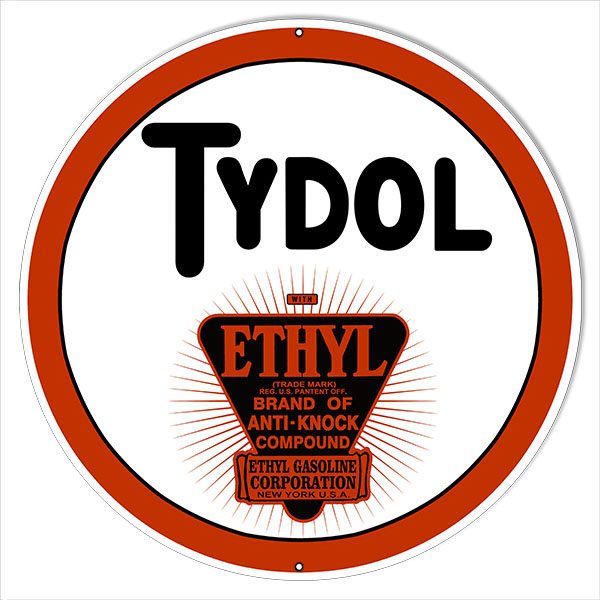 Tydol Ethyl Gasoline Vintage Style Metal Sign 18 x 18