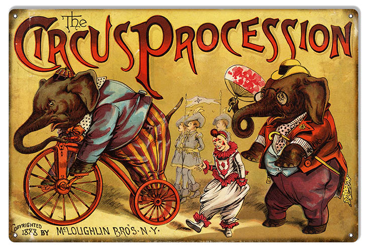 McLoughlin Bros Circus Procession 12x18