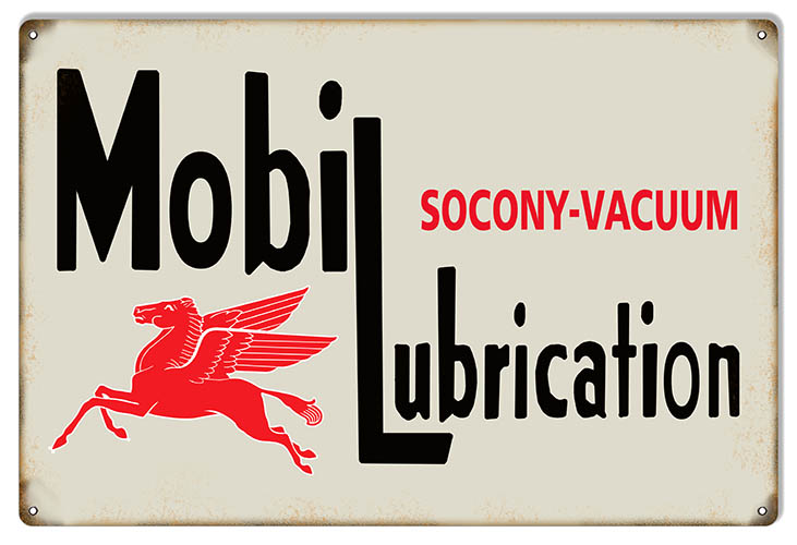 Socony Vacuum Mobil Oil Vintage Style Metal Sign 12 x 18