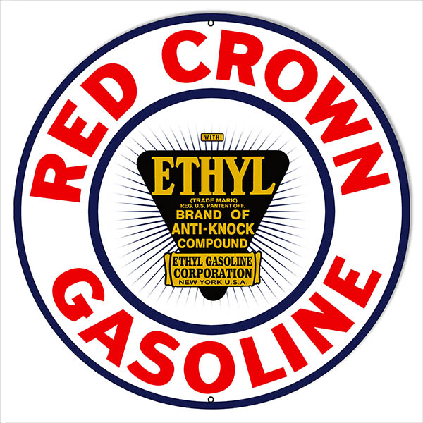 Red Crown Ethyl Gasoline Motor Oil 24 x 24