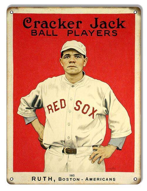 Babe Ruth Red Sox 1915 Cracker Jack 9×12