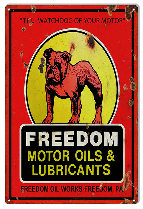 Freedom The Watchdog Motor Oils 12×18