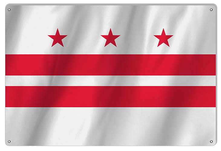 District Columbia State Flag 12×18
