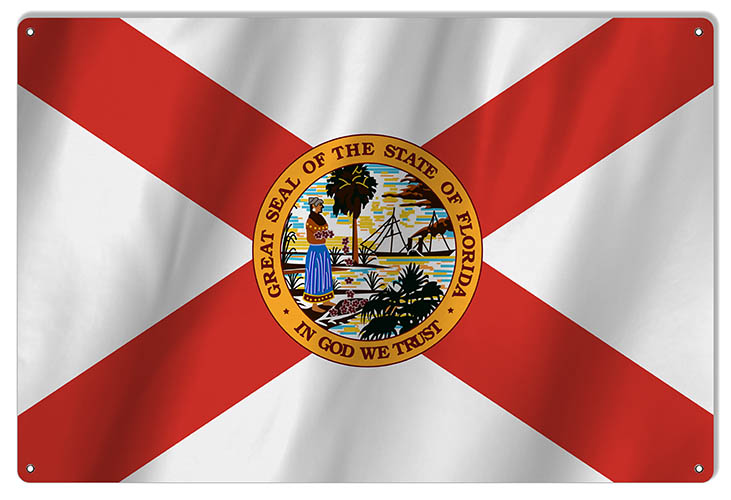 Florida State Flag 12×18