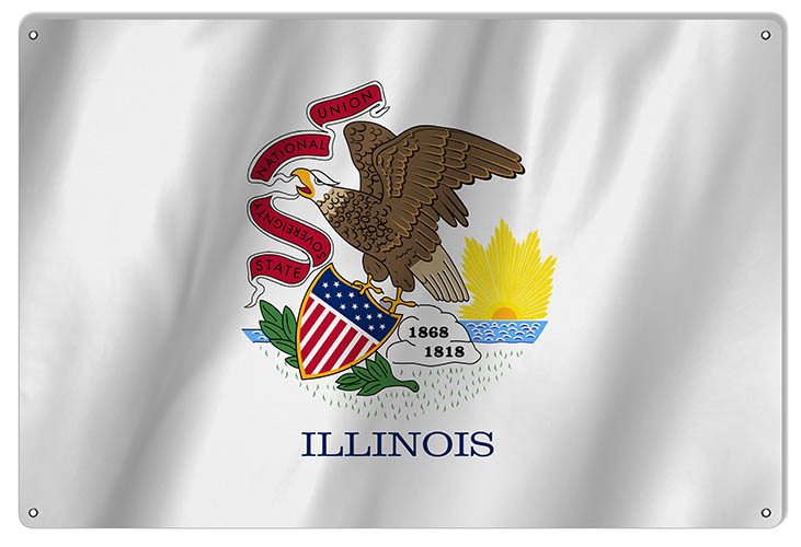 Illinois State Flag 12×18