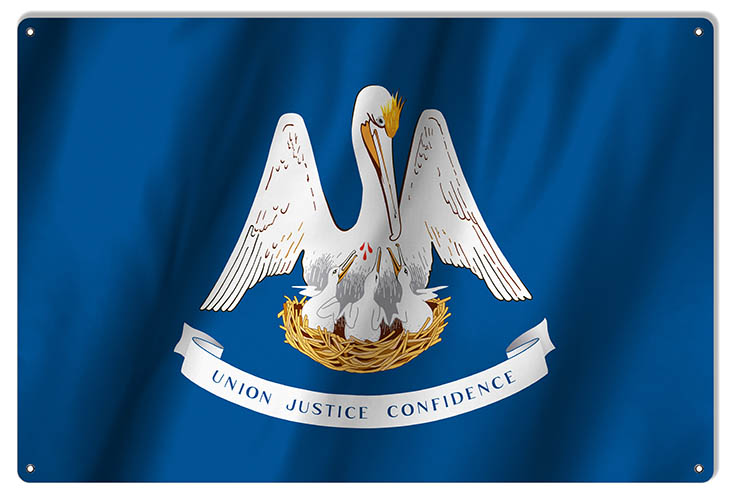 Louisiana State Flag 12×18