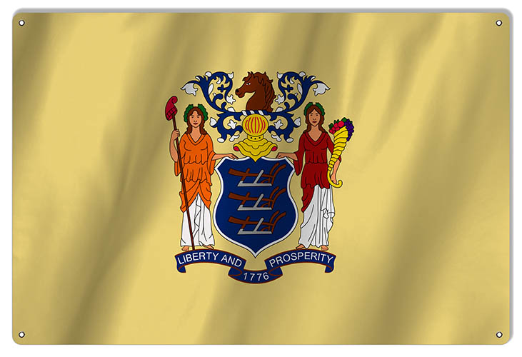 New Jersey State Flag 12×18