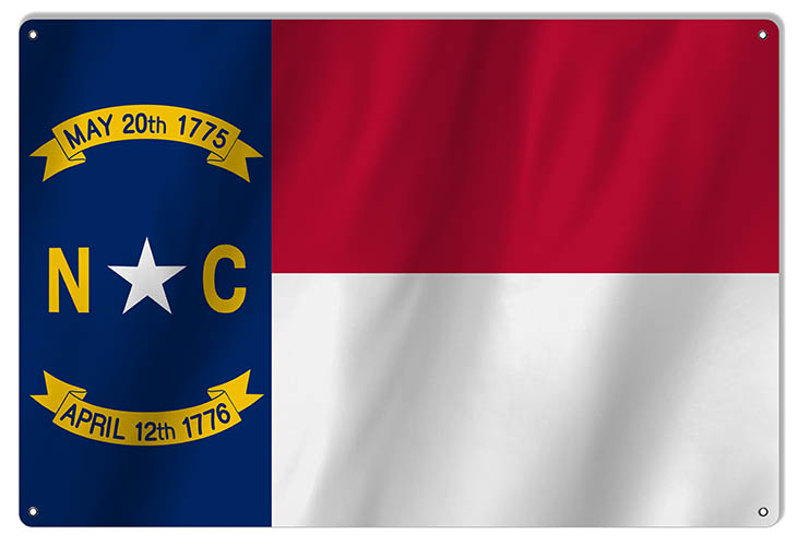 North Carolina State Flag 12×18