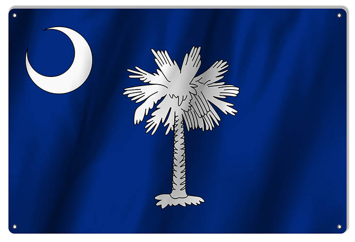 South Carolina State Flag 12×18