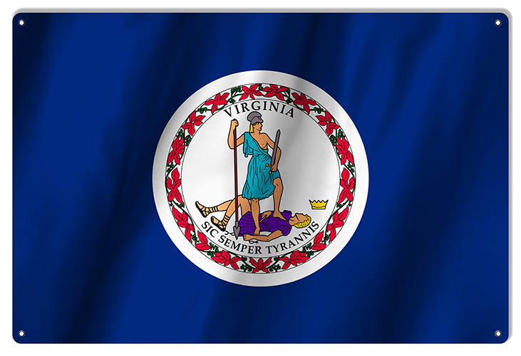 Virginia State Flag 12×18