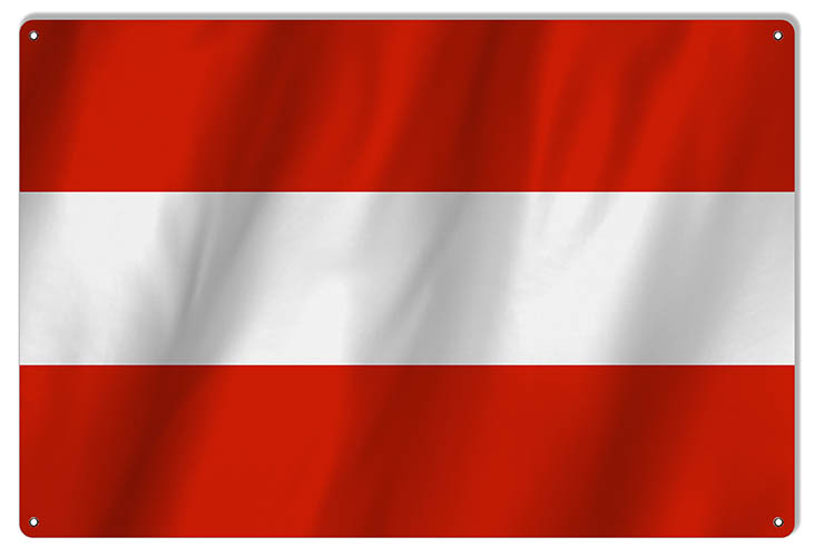 Austria International Flag. 12×18