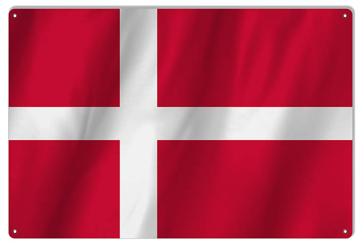 Denmark International Flag. 12×18
