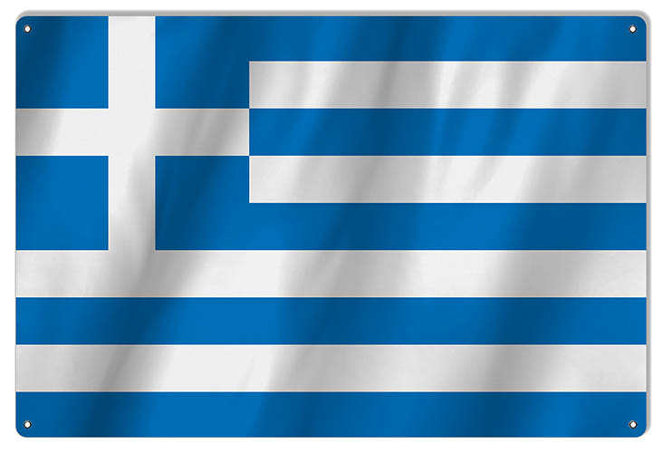 Greece International Flag. 12×18