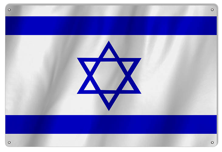 Israel International Flag. 12×18