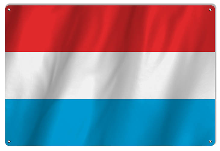 Luxembourg International Flag. 12×18