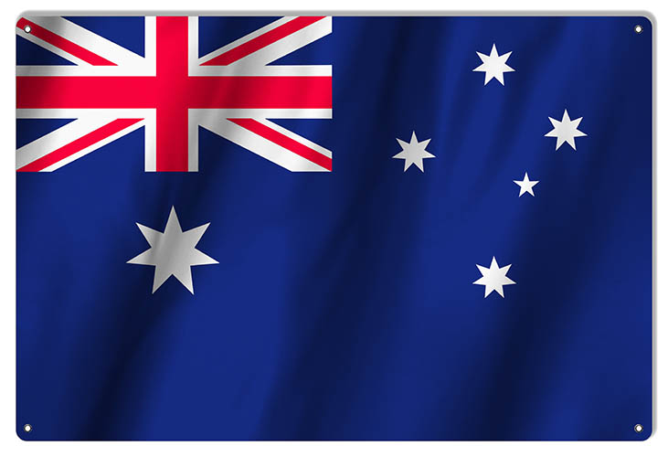 Australia International Flag. 12×18