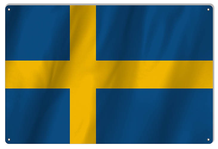 Sweden International Flag. 12×18