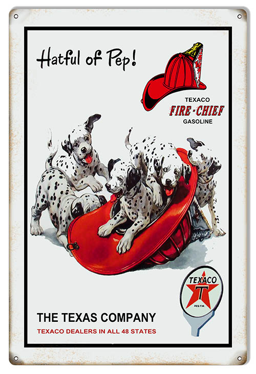 Hatful Of Pep Texaco Motor Oil Vintage Style Metal Sign 12 × 18