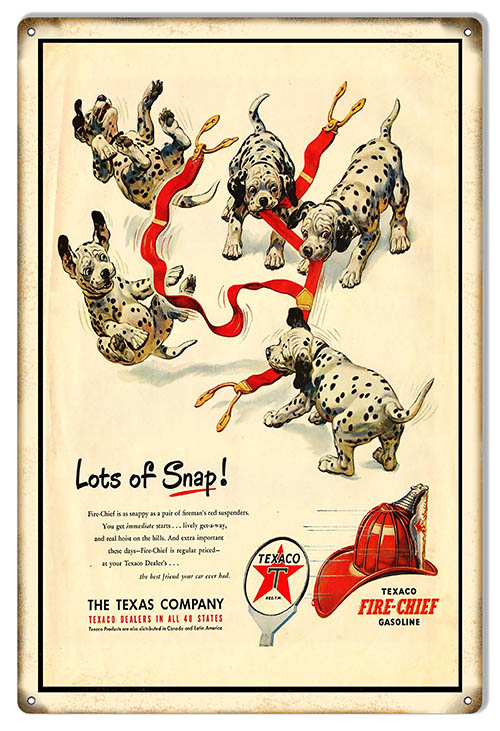 Lots Of Snap Texaco Motor Oil Vintage Style Metal Sign 12 × 18