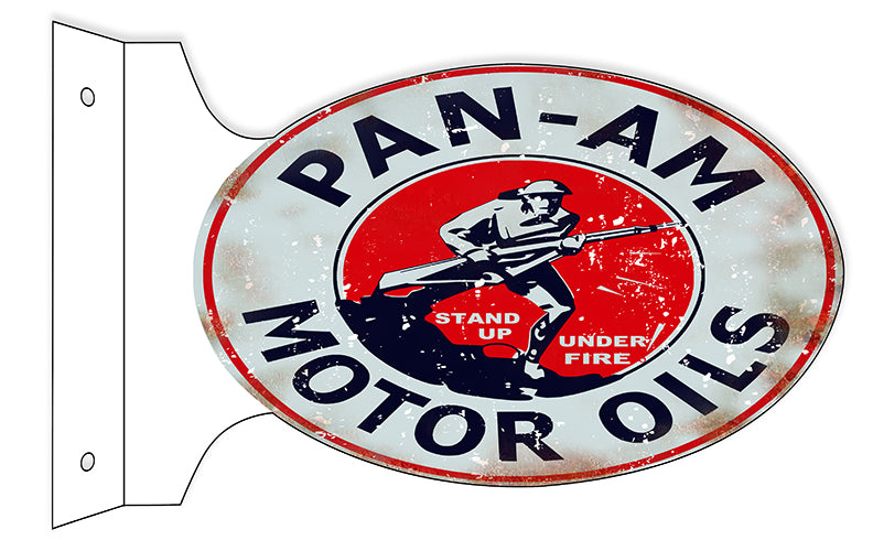 Pan-Am Motor Oil Double Sided Flange 12×18