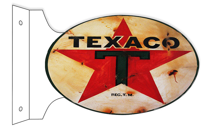 Texaco Service Station Double Sided Flange 12×18