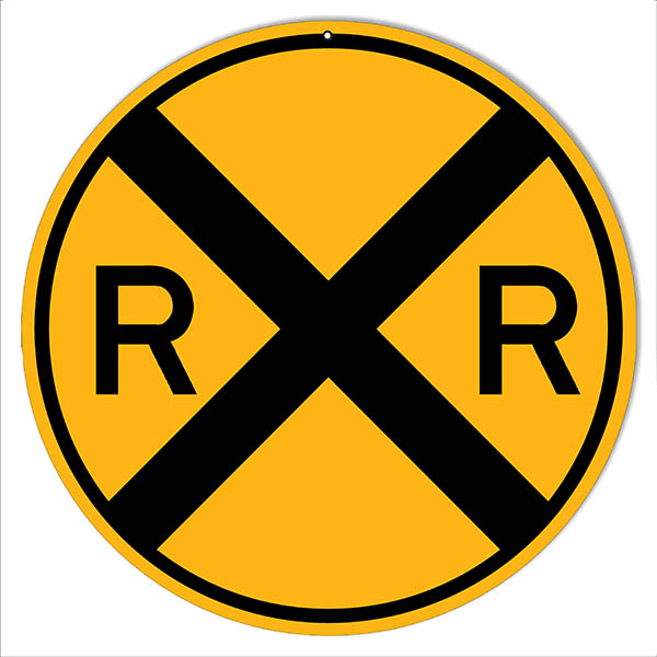 RR Railroad Crossing 12x13