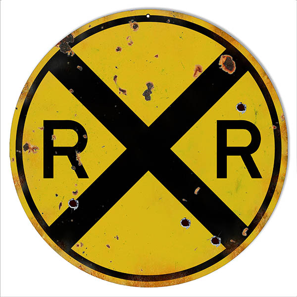 RR Railroad Crossing 12x12