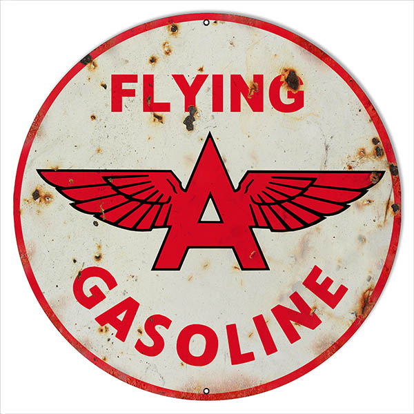 Flying A Gasoline Oil Vintage Style Metal Sign 24 x 24