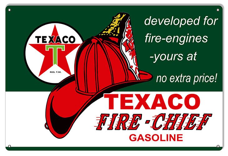 Texaco Fire Chief Motor Oil 12×18