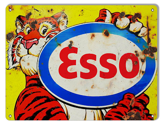 Tiger ESSO Motor Oil 9×12