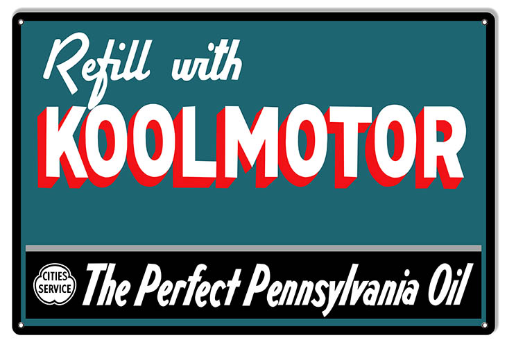 Refill with Koolmotor Motor Oil 12×18