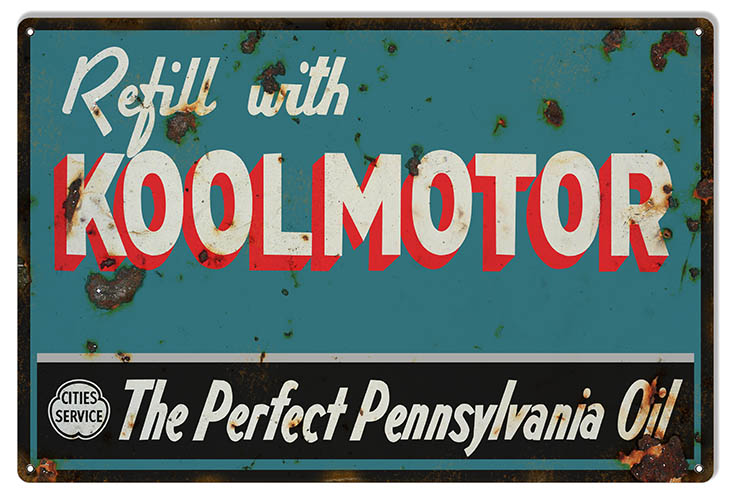 Refill With Koolmotor Oil 16×24