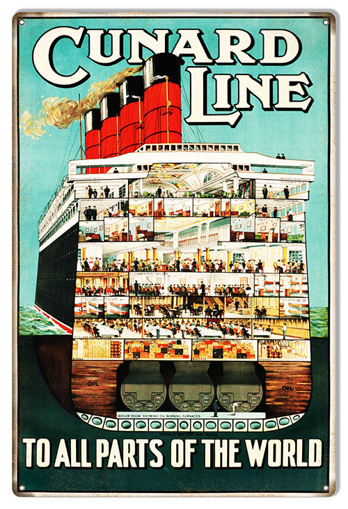 Cunard Line All Parts Of The World