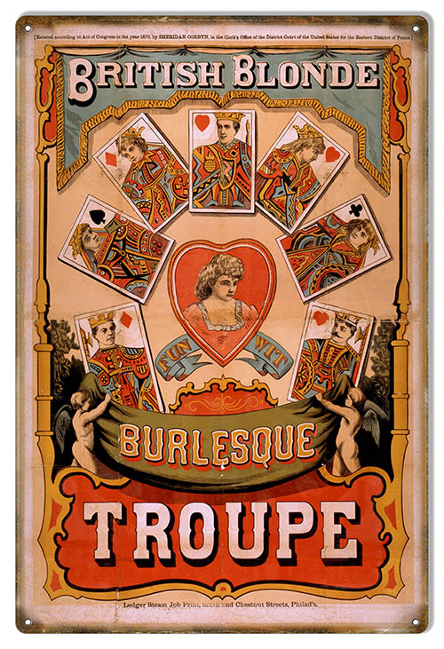 British Blonde Burlesque 12×18