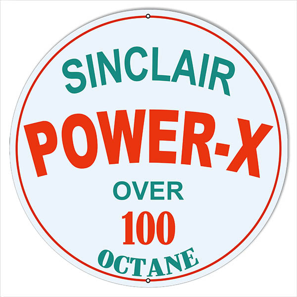 Sinclair Power-X Oil Vintage Style Metal Sign 18 x 18