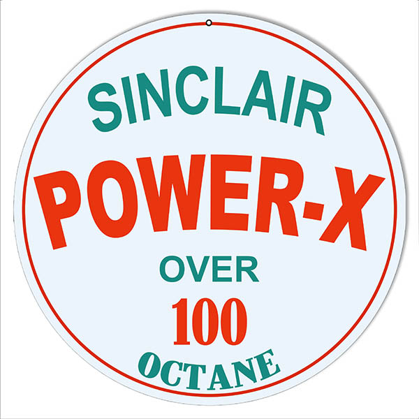Sinclair Power-X Octane Motor Oil Vintage Style Metal Sign 14 x 14